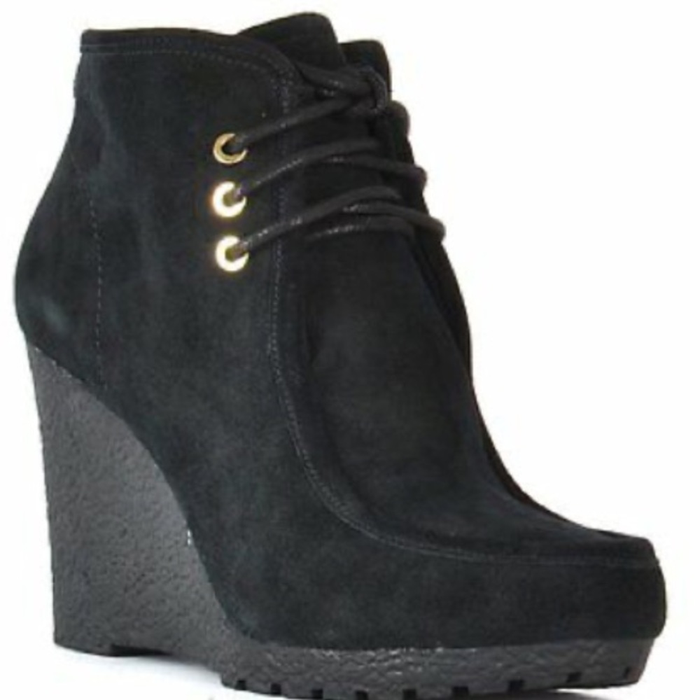 MICHAEL KORS Black RORY Wedge Bootie Size 6.5